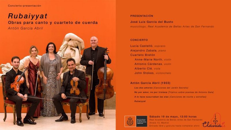 cuarteto bretón invitación presentación disco García abril