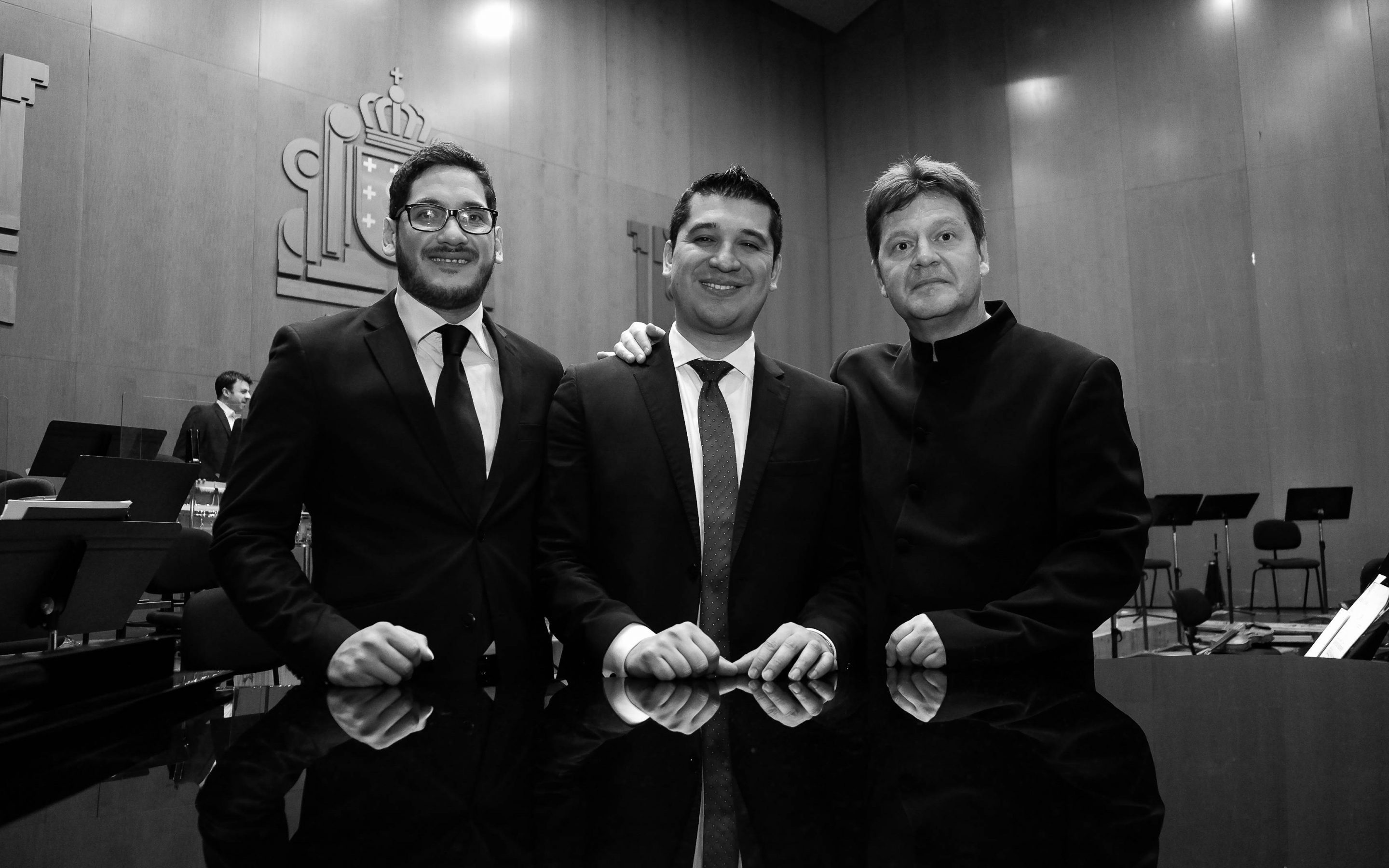 Flores, Rondón and Hernández-Silva with the Gran Canaria Philharmonic