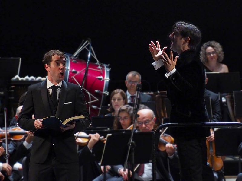 Carlos Domínguez-Nieto y JAvier Povedano en la presentación de la temporada 18/19 con la Orquesta de Córdoba